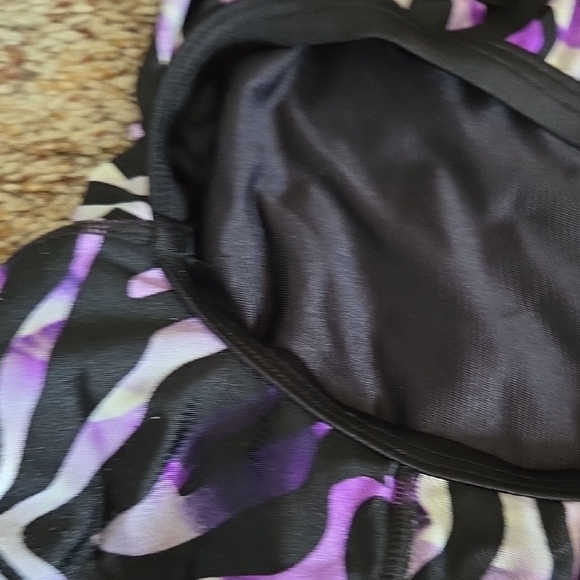 Speedo Black and Purple Patterned Swimwear - Picture 5 of 9
